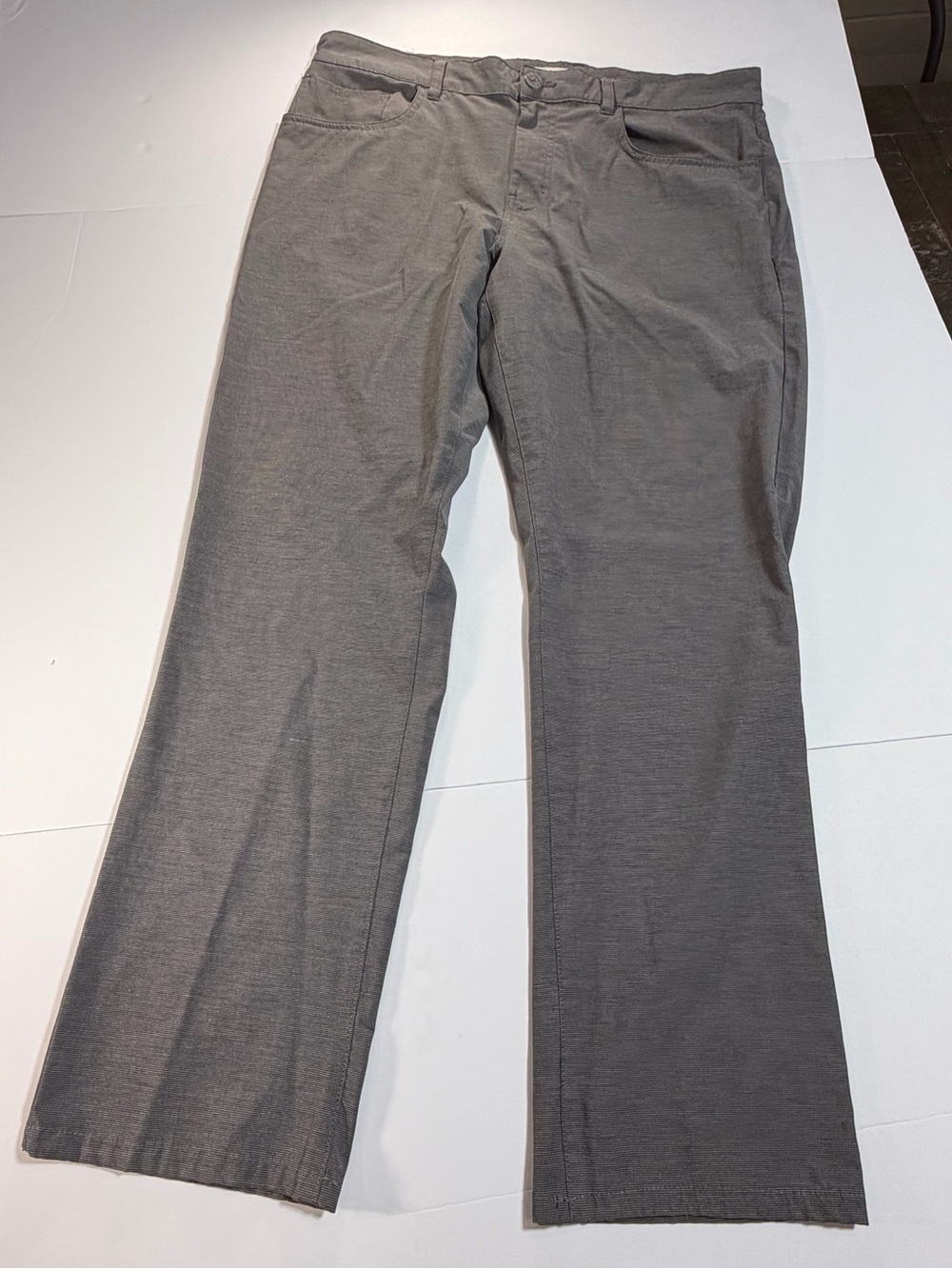 Grand Slam Performance Mens Chino Golf Pants Gray 36x30